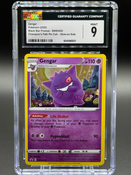 Pokemon TCG Gengar | Black Star Promo SWSH052 | CGC Graded MINT 9