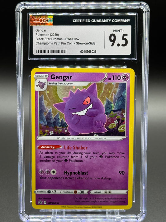 Pokemon TCG Gengar | Black Star Promo SWSH052 | CGC Graded MINT+ 9.5