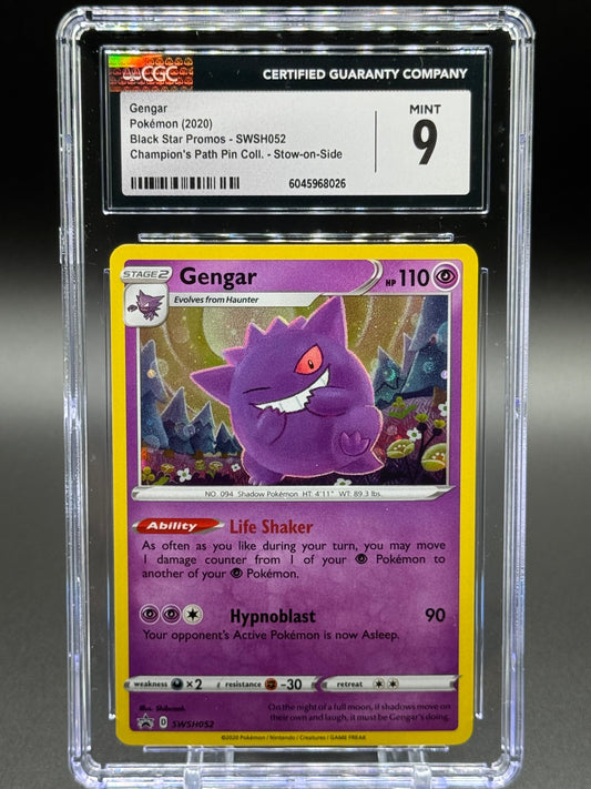 Pokemon TCG Gengar | Black Star Promo SWSH052 | CGC Graded MINT 9