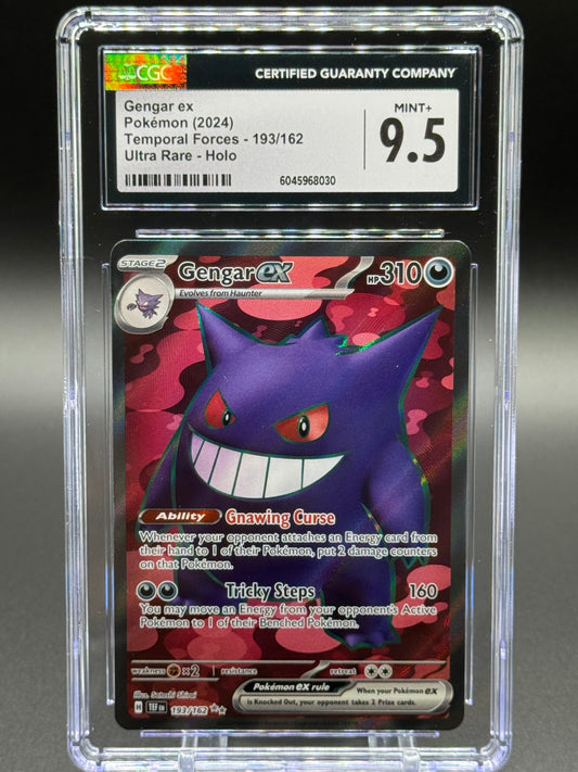 Pokemon TCG Gengar ex | Temporal Forces 193/162 | CGC Graded MINT+ 9.5