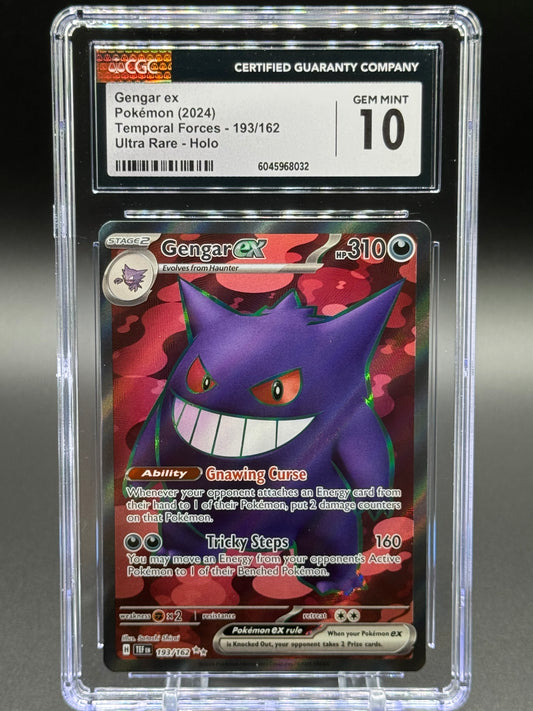 Pokemon TCG Gengar ex | Temporal Forces 193/162 | CGC Graded GEM MINT 10