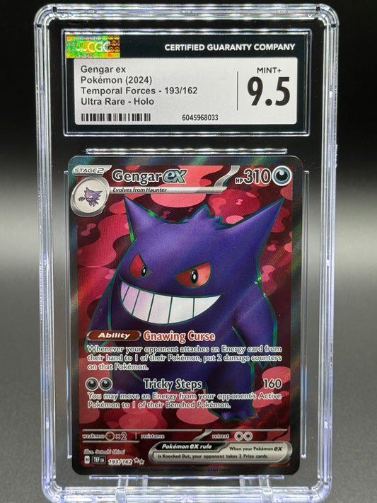 Pokemon TCG Gengar ex | Temporal Forces 193/162 | CGC Graded MINT+ 9.5