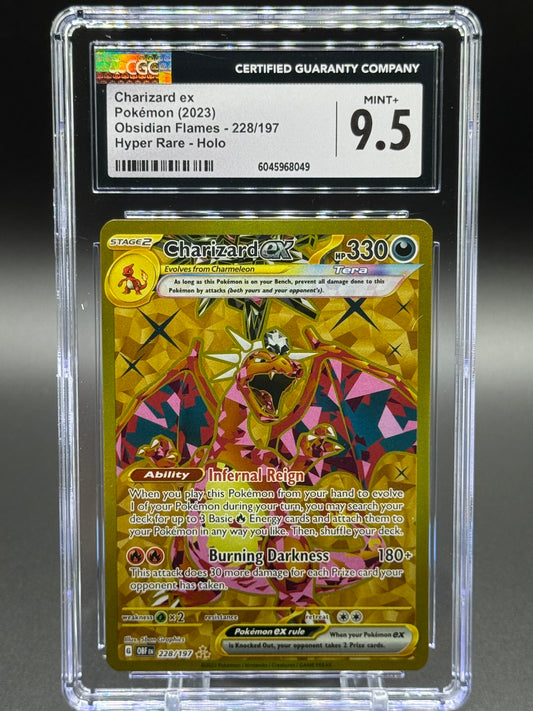 Pokemon TCG Charizard ex | Obsidian Flames 228/197 | CGC Graded MINT+ 9.5