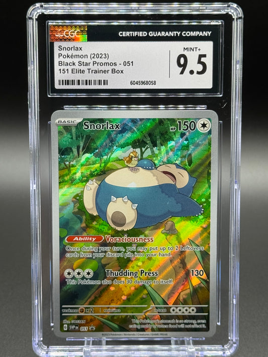 Pokemon TCG Snorlax | Black Star Promo SVP 051 | CGC Graded MINT+ 9.5