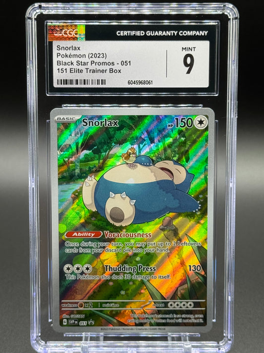 Pokemon TCG Snorlax | Black Star Promo SVP 051 | CGC Graded MINT 9