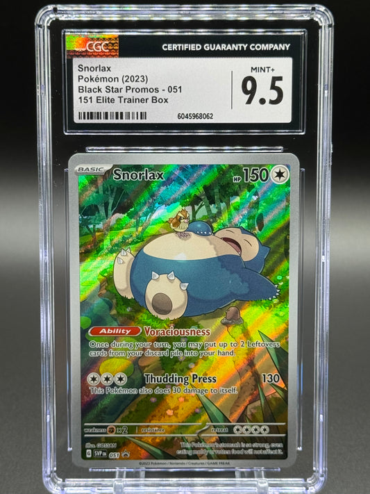 Pokemon TCG Snorlax | Black Star Promo SVP 051 | CGC Graded MINT+ 9.5