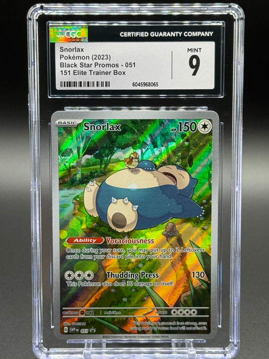 Pokemon TCG Snorlax | Black Star Promo SVP 051 | CGC Graded MINT 9