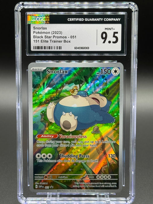 Pokemon TCG Snorlax | Black Star Promo SVP 051 | CGC Graded MINT+ 9.5