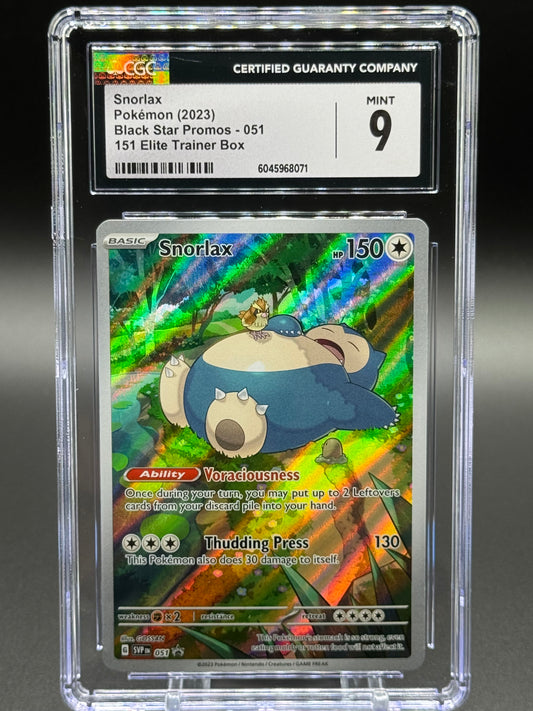 Pokemon TCG Snorlax | Black Star Promo SVP 051 | CGC Graded MINT 9