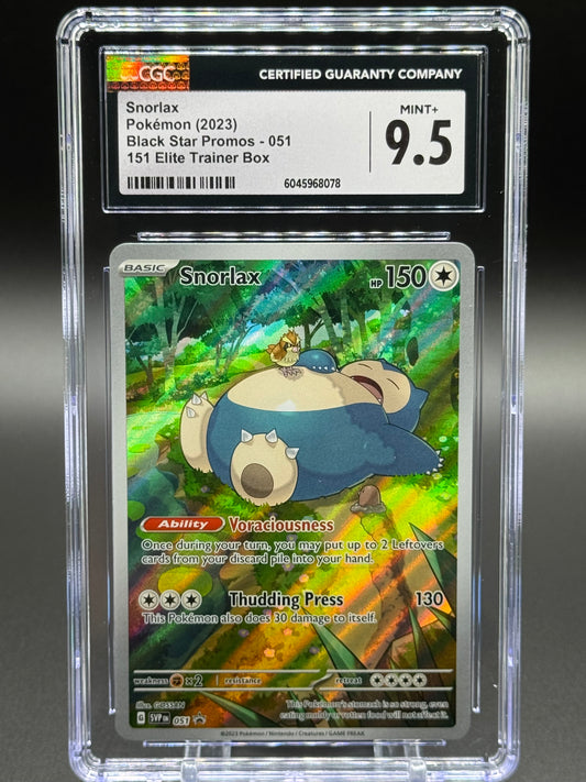 Pokemon TCG Snorlax | Black Star Promo SVP 051 | CGC Graded MINT+ 9.5
