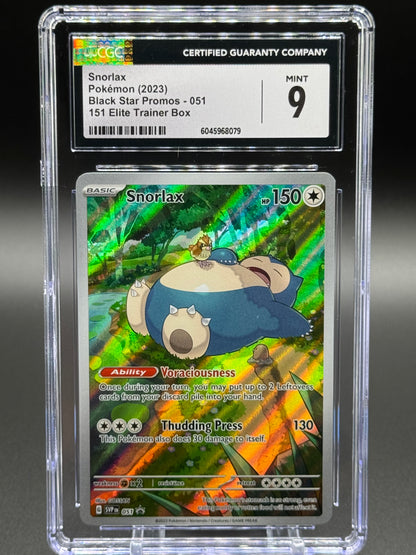 Pokemon TCG Snorlax | Black Star Promo SVP 051 | CGC Graded MINT 9