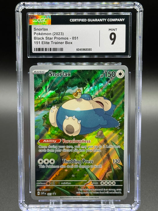 Pokemon TCG Snorlax | Black Star Promo SVP 051 | CGC Graded MINT 9