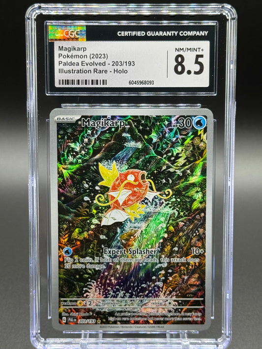 Pokemon TCG Magikarp | Paldea Evolved 203/193 | CGC Graded NM/MINT+ 8.5