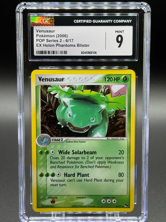 Pokemon TCG Venusaur | Pop Series 2 6/17 | CGC Graded MINT 9
