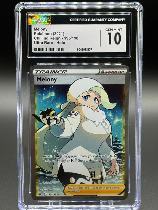 Pokemon TCG Melony | Chilling Reign 195/198 | CGC Graded GEM MINT 10