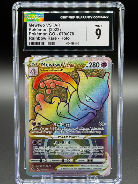 Pokemon TCG Mewtwo VSTAR | Pokemon Go 079/078 | CGC Graded MINT 9