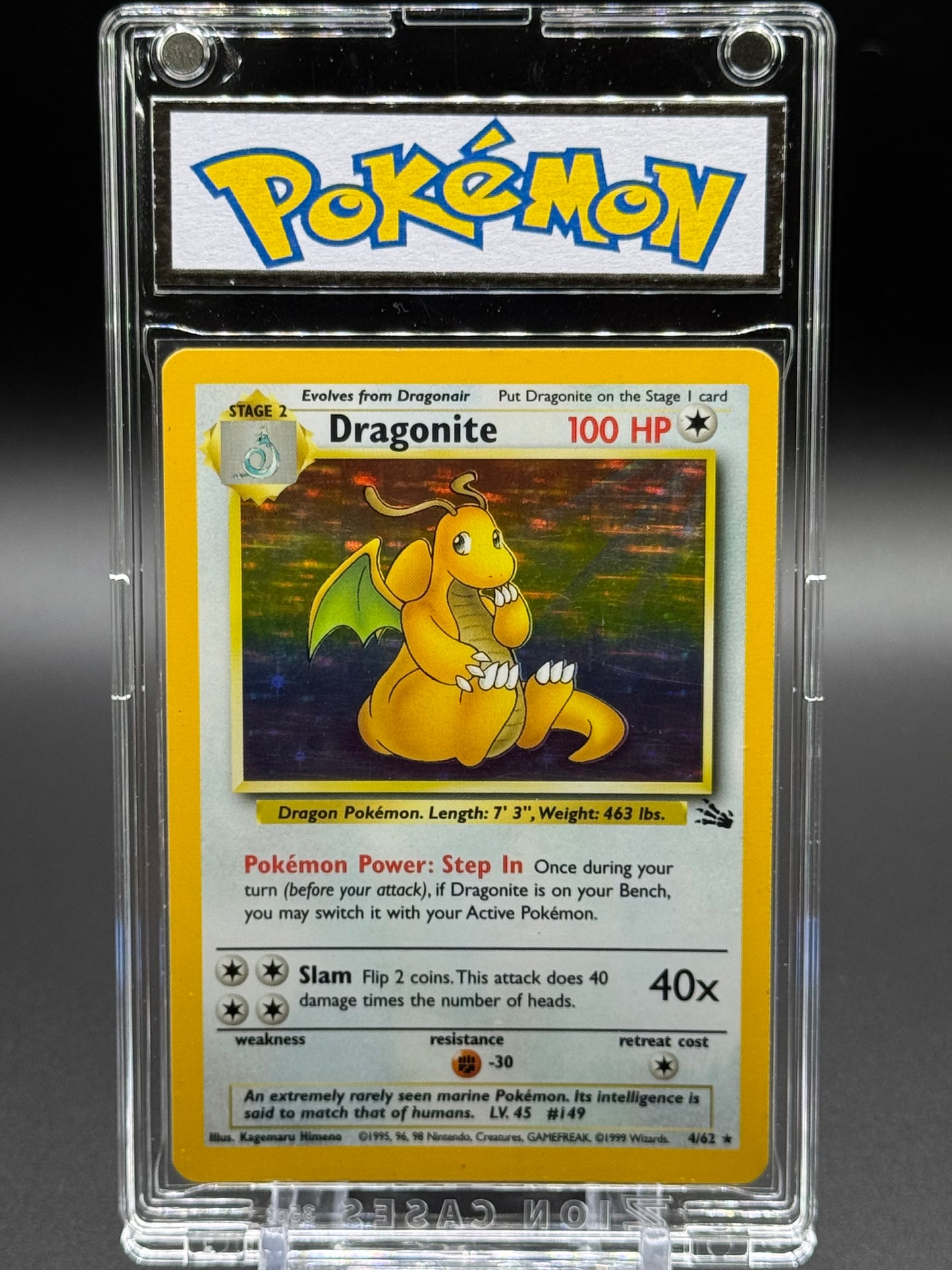 Pokemon TCG Dragonite | Fossil 4/62 | Condition: Light Play
