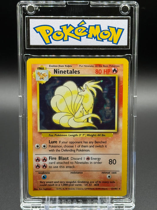Pokemon TCG Ninetales | Base Set 12/102 | Condition: Moderate Play