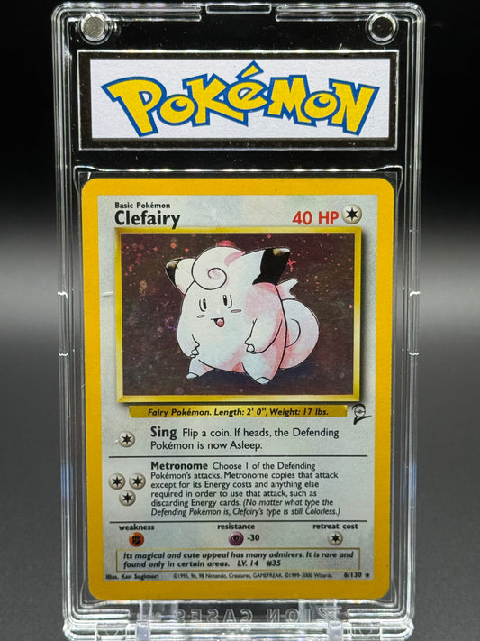 Pokemon TCG Clefairy | Base Set 2 6/130 | Condition: Moderate Play