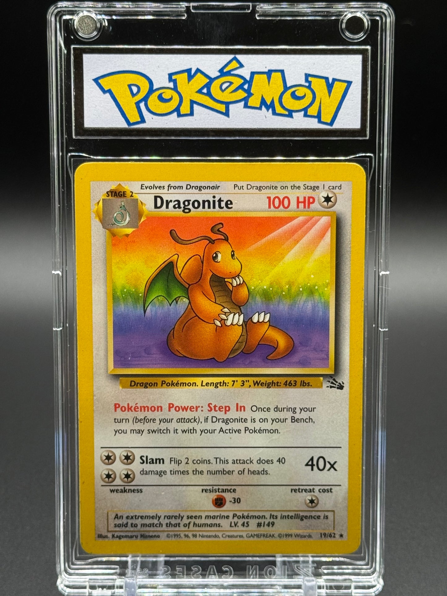 Pokemon TCG Dragonite | Fossil 19/62 | Condition: Light Play