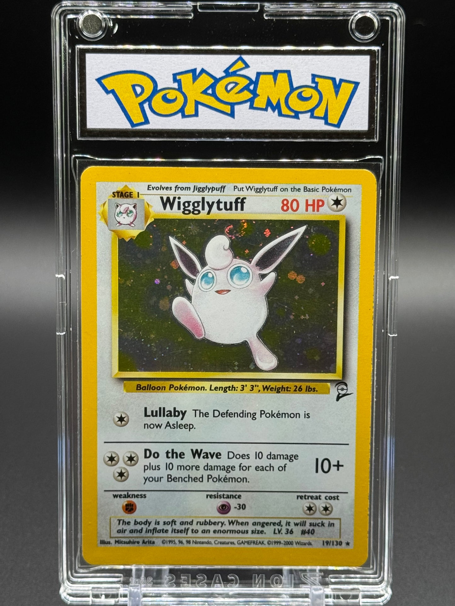 Pokemon TCG Wigglytuff | Base Set 2 19/130 | Condition: Light Play