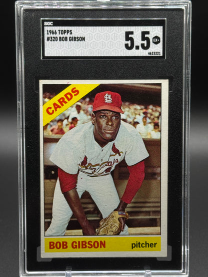 1996 Topps | #320 Bob Gibson | SGC Graded 5.5 EX+