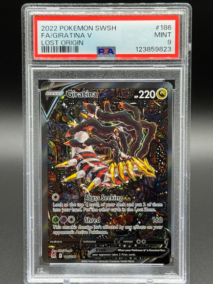 Pokemon TCG Giratina V | Lost Origin 186/196 | PSA Graded MINT 9