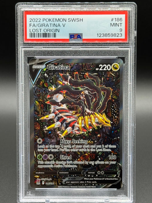 Pokemon TCG Giratina V | Lost Origin 186/196 | PSA Graded MINT 9
