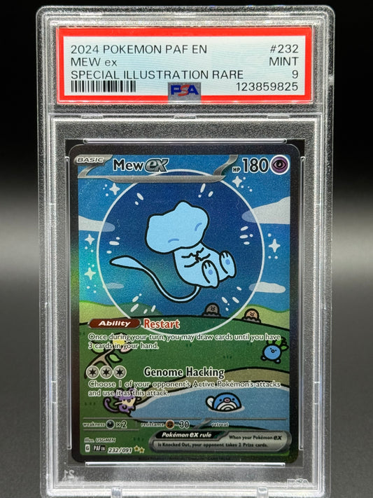 Pokemon TCG Mew ex | Paldean Fates 232/091 | PSA Graded MINT 9