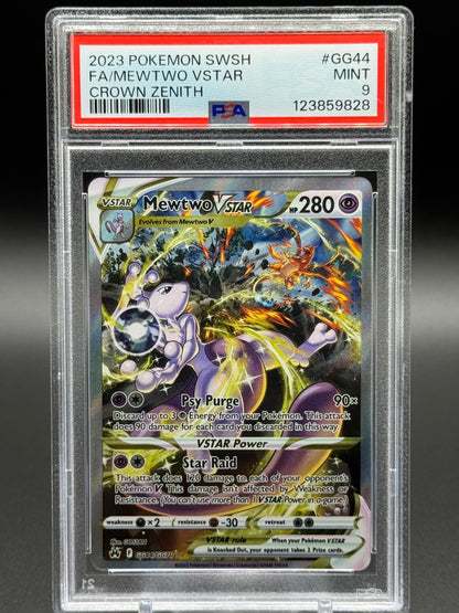 Pokemon TCG Mewtwo VSTAR | Crown Zenith GG44/GG70 | PSA Graded MINT 9