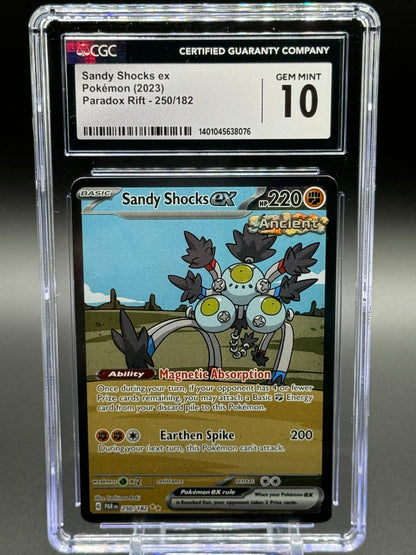 Pokemon TCG Sandy Shocks | Paradox Rift 250/182 | CGC Graded GEM MINT 10