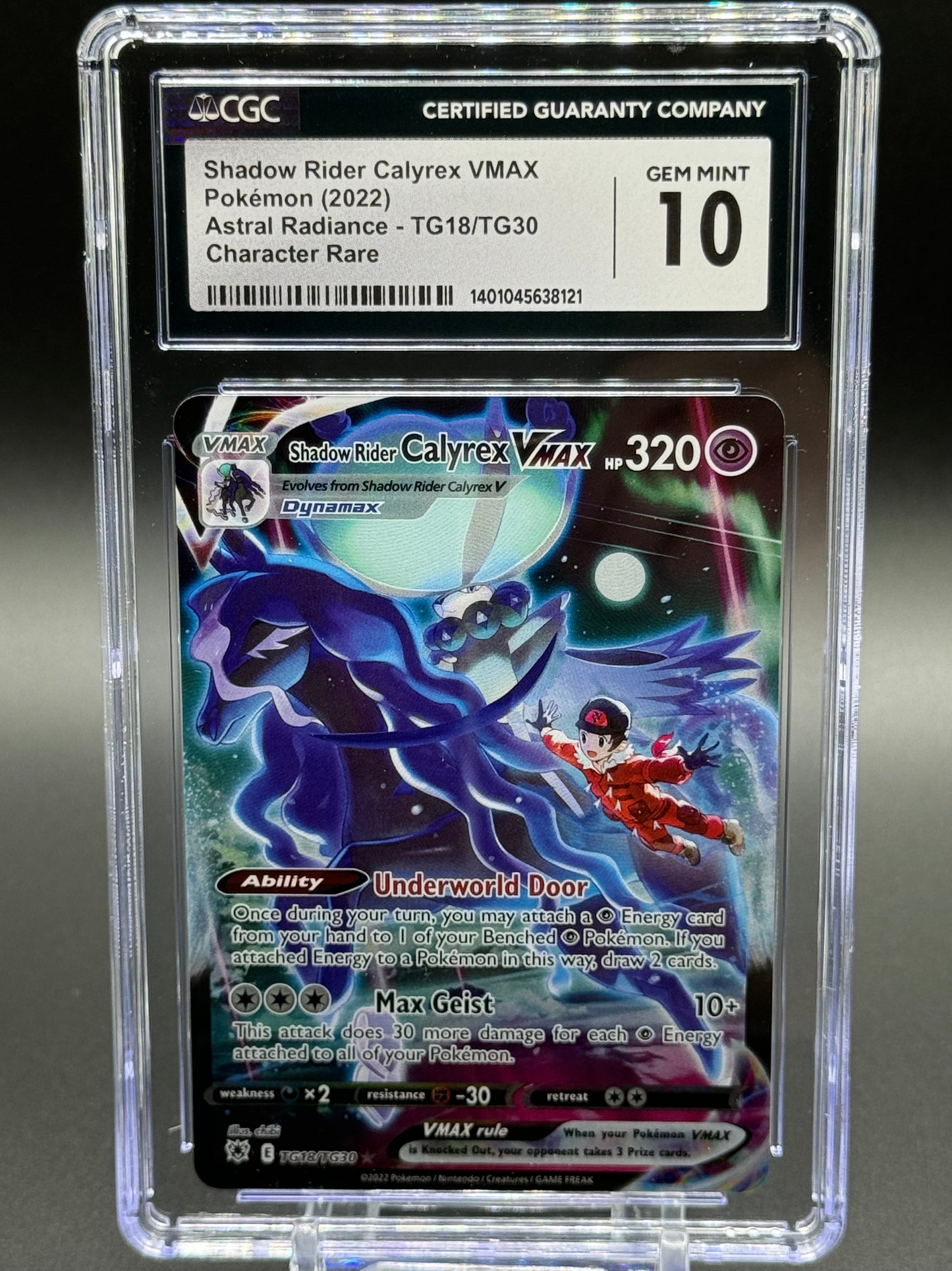 Pokemon TCG Shadow Rider Calyrex VMAX | Astral Radiance TG18/TG30 | CGC Graded GEM MINT 10