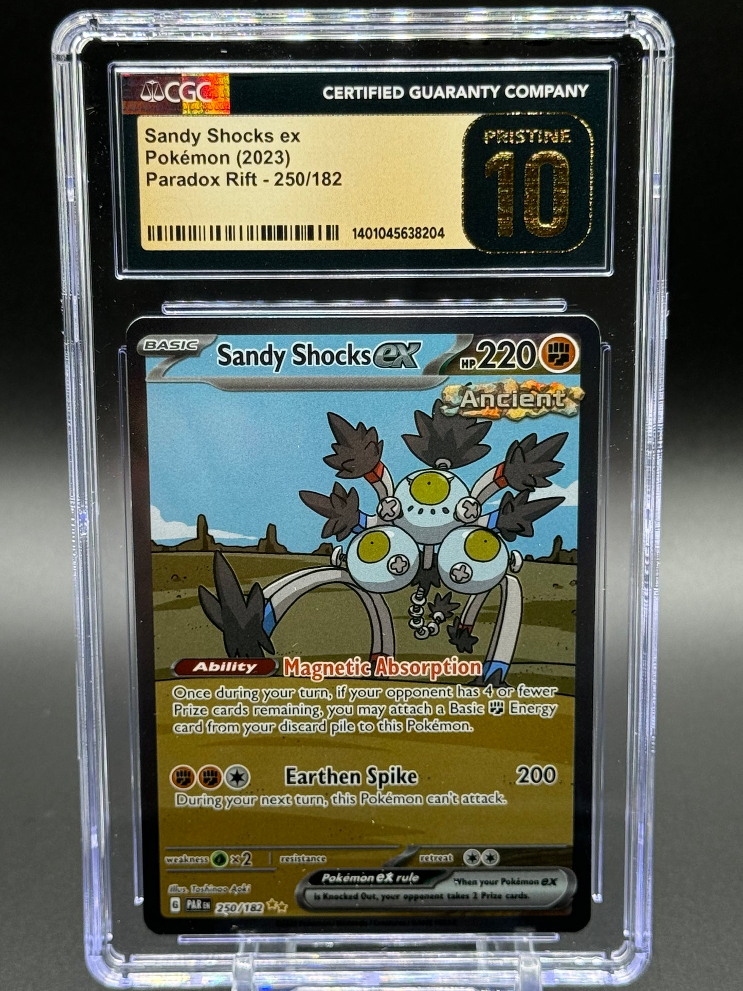 Pokemon TCG Sandy Shocks | Paradox Rift 250/182 | CGC Graded PRISTINE 10