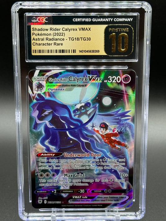 Pokemon TCG Shadow Rider Calyrex VMAX | Astral Radiance TG18/TG30 | CGC Graded PRISTINE 10