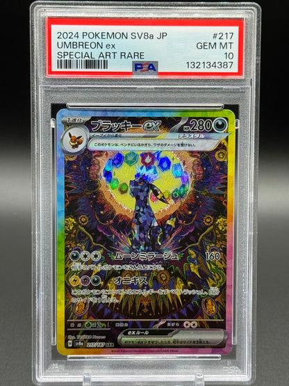 Japanese Pokemon TCG Umbreon ex | Terastal Festival ex 217/187 | PSA Graded GEM MT 10