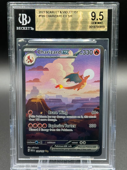 Pokemon TCG Charizard ex | Scarlet & Violet 151 199/165 | BGS Graded GEM MINT 9.5