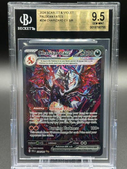 Pokemon TCG Charizard ex | Paldean Fates 234/091 | BGS Graded GEM MINT 9.5