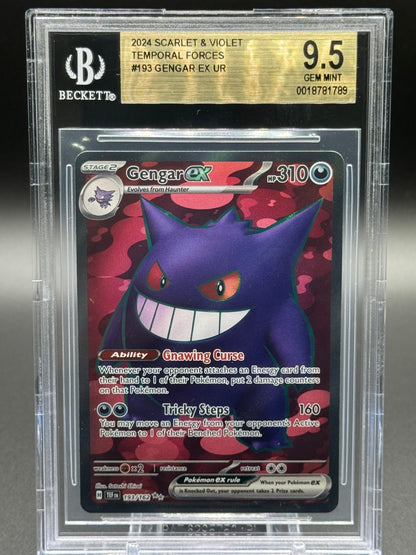 Pokemon TCG Gengar ex | Temporal Forces 193/162 | BGS Graded GEM MINT 9.5