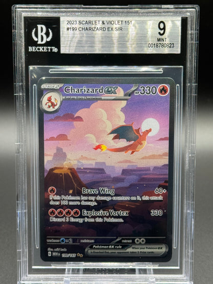 Pokemon TCG Charizard ex | Scarlet & Violet 151 199/165 | BGS Graded MINT 9