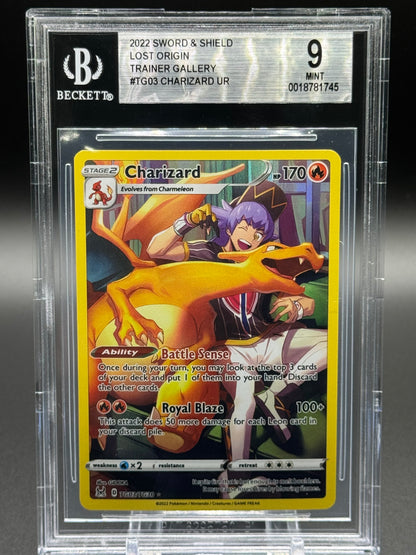Pokemon TCG Charizard | Lost Origin TG03/TG30 | BGS Graded MINT 9