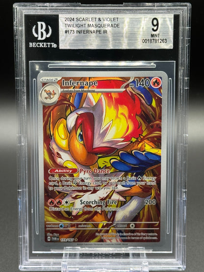 Pokemon TCG Infernape | Twilight Masquerade 173/167 | BGS Graded MINT 9