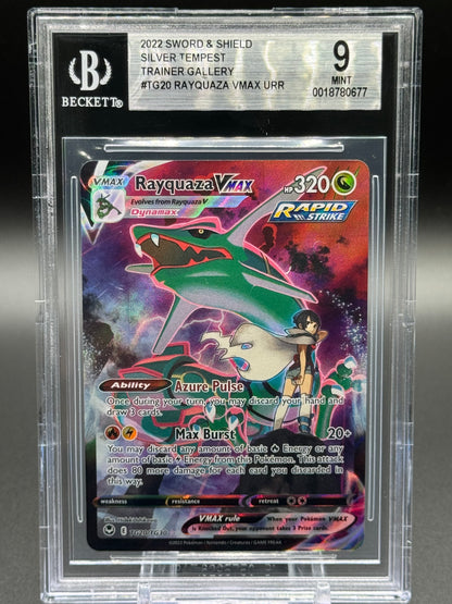 Pokemon TCG Rayquaza VMAX | Silver Tempest TG20/TG30 | BGS Graded MINT 9