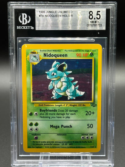 Pokemon TCG Nidoqueen | Jungle 7/64  | BGS Graded NM-MT+ 8.5
