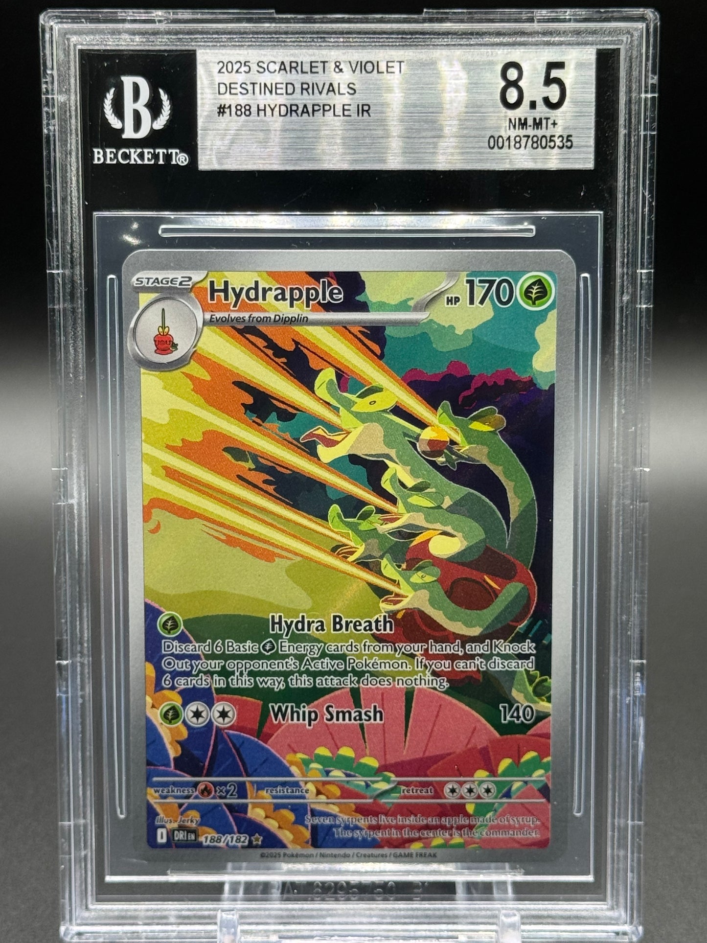 Pokemon TCG Hydrapple | Destined Rivals 188/182 | BGS Graded NM-MT+ 8.5