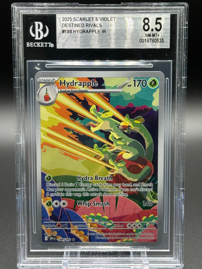 Pokemon TCG Hydrapple | Destined Rivals 188/182 | BGS Graded NM-MT+ 8.5