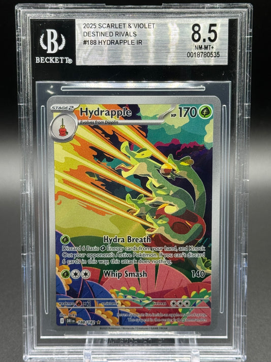 Pokemon TCG Hydrapple | Destined Rivals 188/182 | BGS Graded NM-MT+ 8.5
