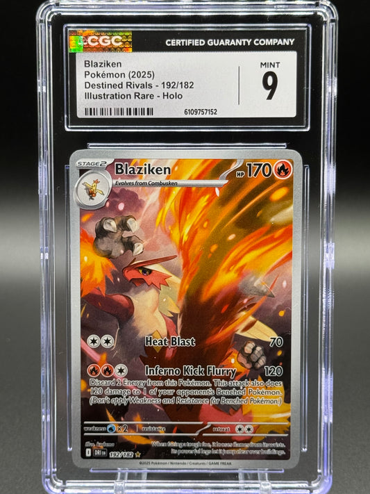 Pokemon TCG Blaziken | Destined Rivals 192/182 | CGC Graded MINT 9