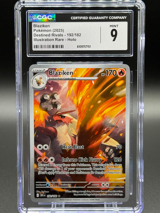 Pokemon TCG Blaziken | Destined Rivals 192/182 | CGC Graded MINT 9