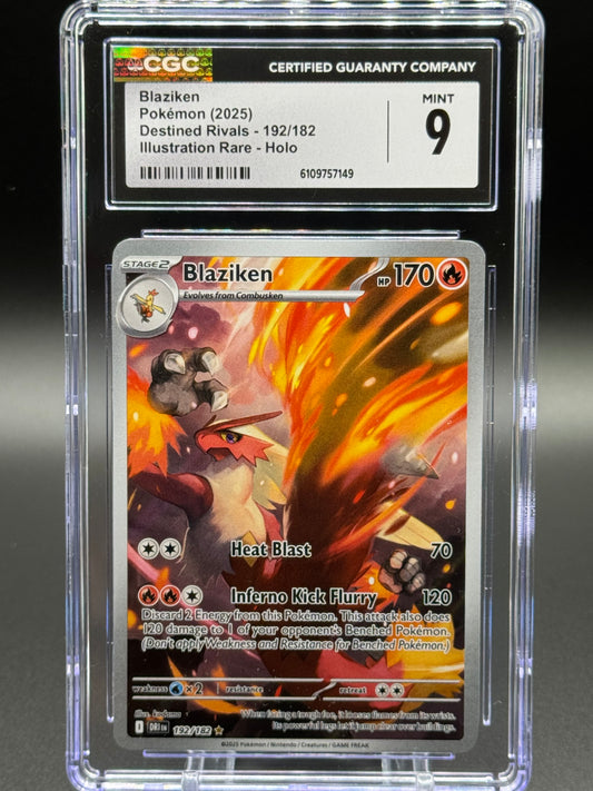 Pokemon TCG Blaziken | Destined Rivals 192/182 | CGC Graded MINT 9