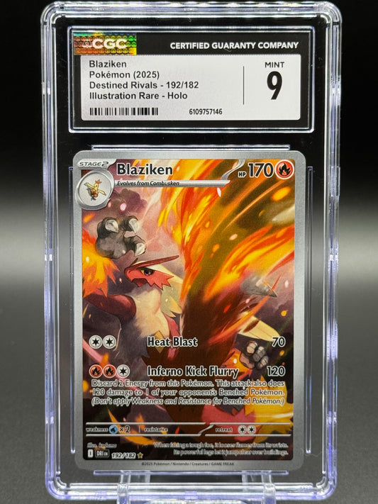 Pokemon TCG Blaziken | Destined Rivals 192/182 | CGC Graded MINT 9